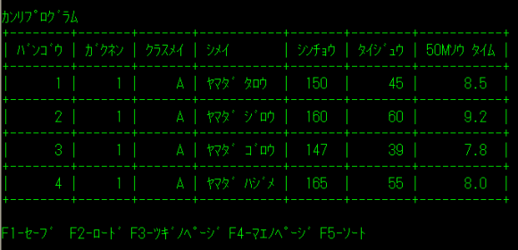管理プログラムのイメージ