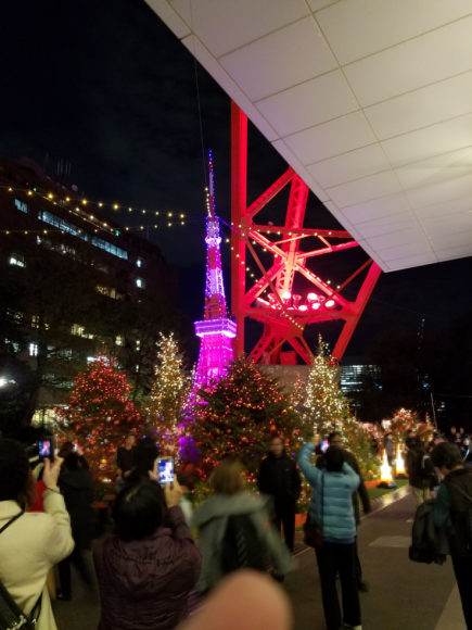 クリスマスの東京タワー(ミニチュア)