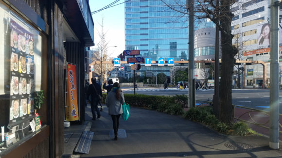 昭和通り交差点付近